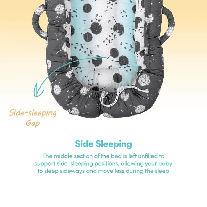 baby plus Mother Side Baby Reflux Bed Dandelion - baby plus - ebebek