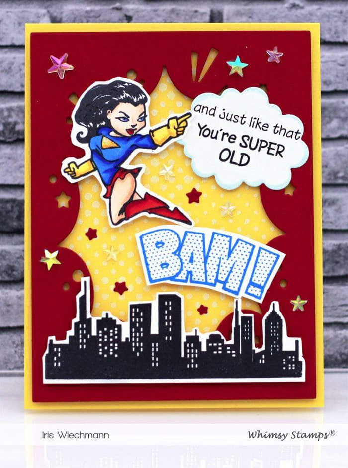 BAM! You're Old Clear Stamps - Whimsy Stamps