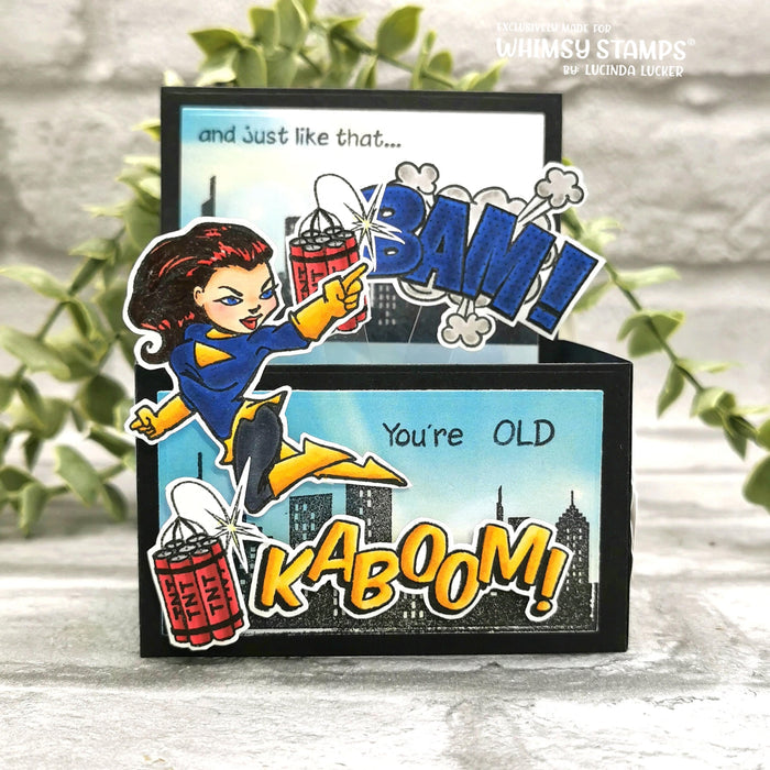 BAM! You're Old Clear Stamps - Whimsy Stamps