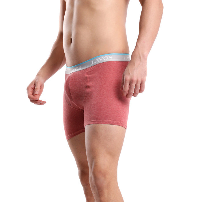 Organic Bamboo Boxer Brief for Men's photograph that's made with an innovative bamboo and organic cotton fabric from Lavos Performance, a carbon neutral eco-fashion company. Buy Boxer Brief For Men online. Made with Bamboo Performance Technology, they are super soft, comfortable, 4-way stretchable, and wicks away sweat. Explore Latest Collection Of Bamboo Clothes At Lavos Performance.