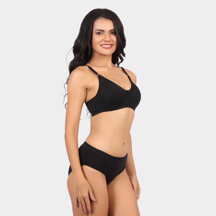 Bamboo Cotton Moulded Bra for Women – Non-Padded Wire-Free Full Coverage Everyday Comfort