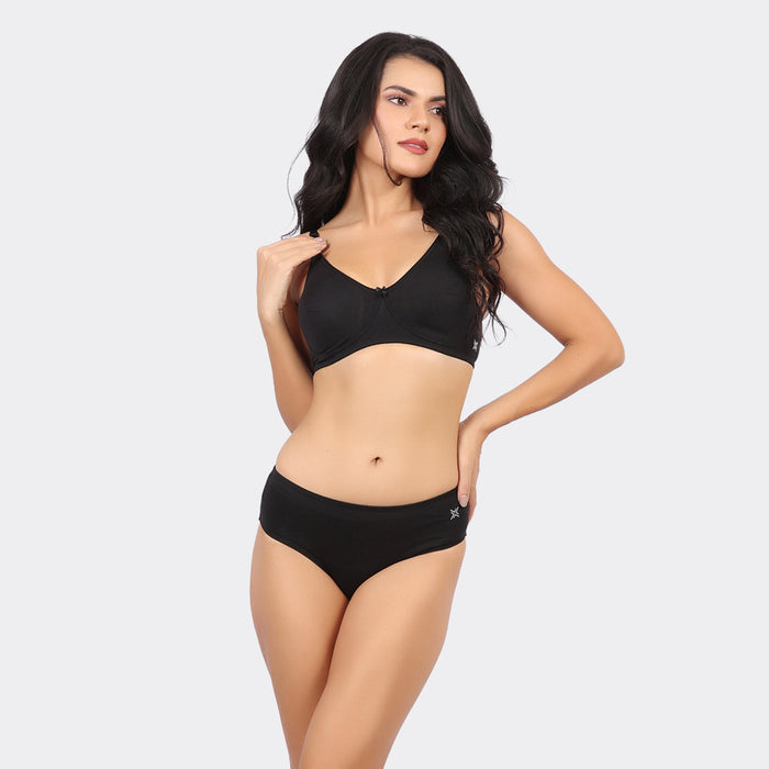 Bamboo Cotton Moulded Bra for Women – Non-Padded Wire-Free Full Coverage Everyday Comfort