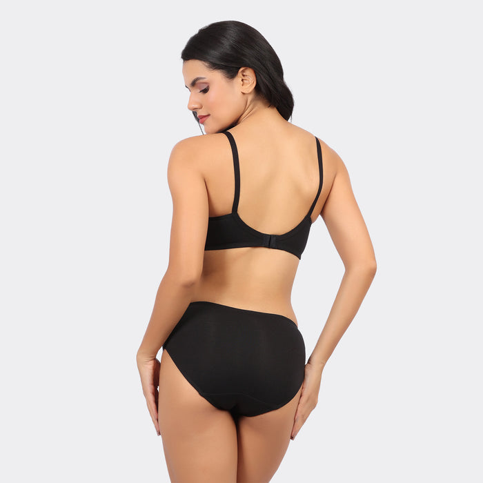 Bamboo Cotton Moulded Bra for Women – Non-Padded Wire-Free Full Coverage Everyday Comfort