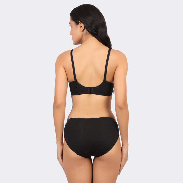 Bamboo Cotton Padded Wirefree Bra – Breathable Full Coverage Comfort