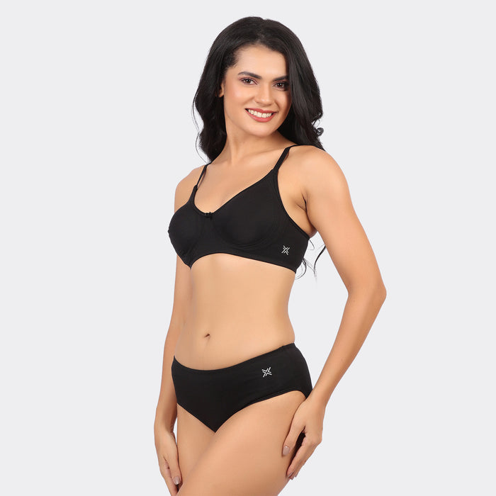 Bamboo Cotton T-Shirt Bra for Women – Non-Padded Wire-Free Full Coverage Everyday Comfort
