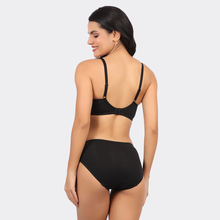 Bamboo Cotton T-Shirt Bra for Women – Non-Padded Wire-Free Full Coverage Everyday Comfort