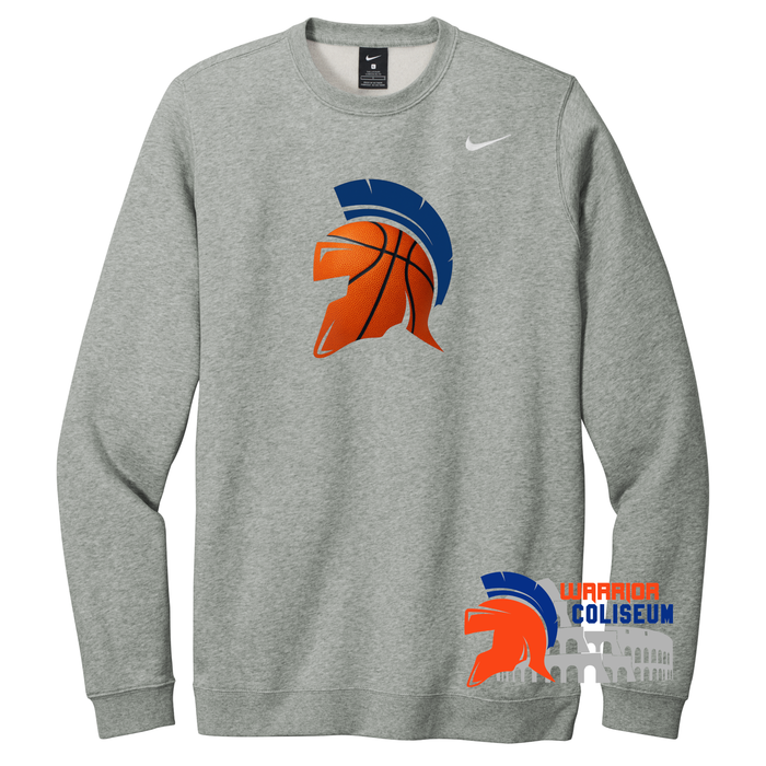 BASKETBALL HELMET GRAY NIKE CLUB FLEECE CREW CJ1614
