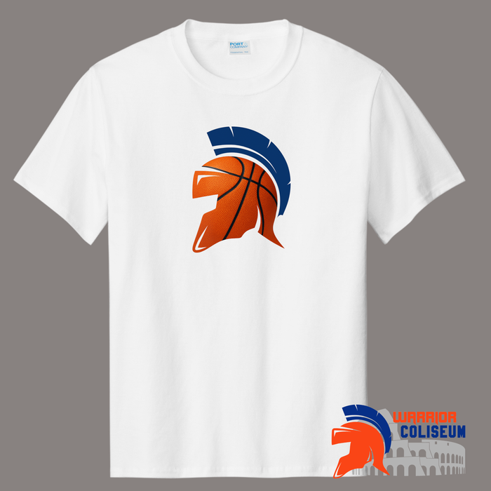 BASKETBALL HELMET PORT & CO TALL ESSENTIAL TEE PC61T - WHITE
