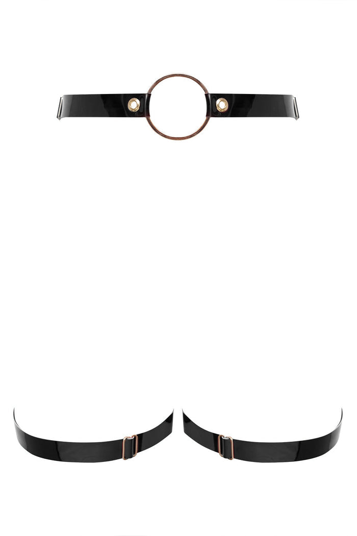 Bastet Black open belt by Secret Room
