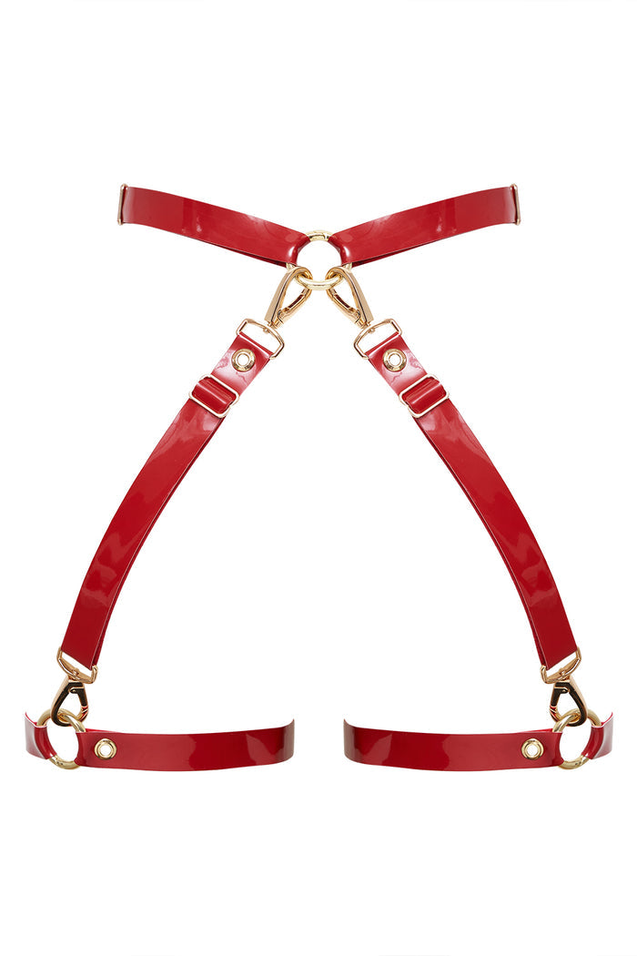 Bastet Red open belt by Secret Room