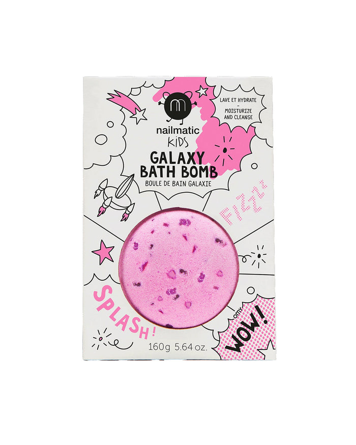 Bath Bomb for Kids GALAXY COSMIC Pink Purple Dots