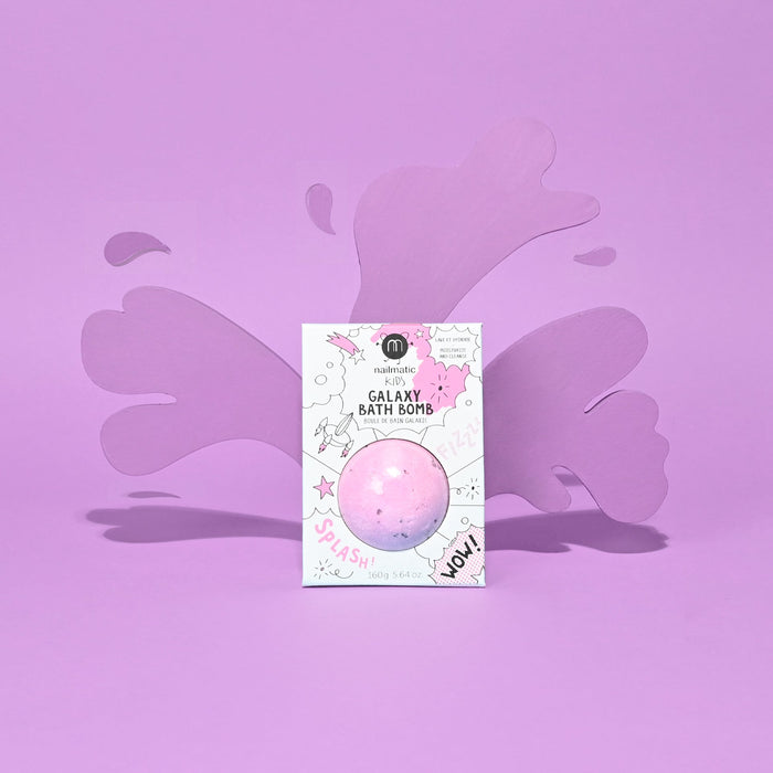 Bath Bomb for Kids GALAXY COSMIC Pink Purple Dots