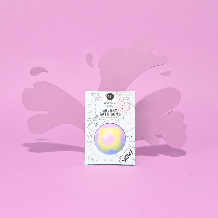 Bath Bomb for Kids GALAXY SUPERNOVA Pink Yellow Purple