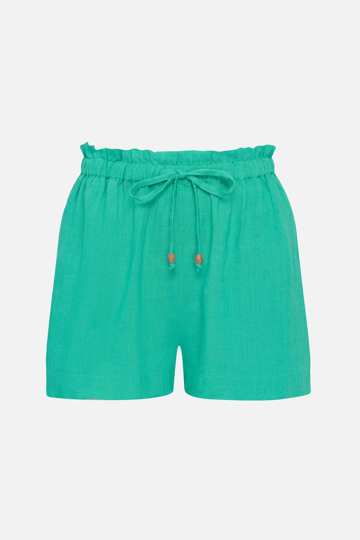Seafoam green swim short cover up
