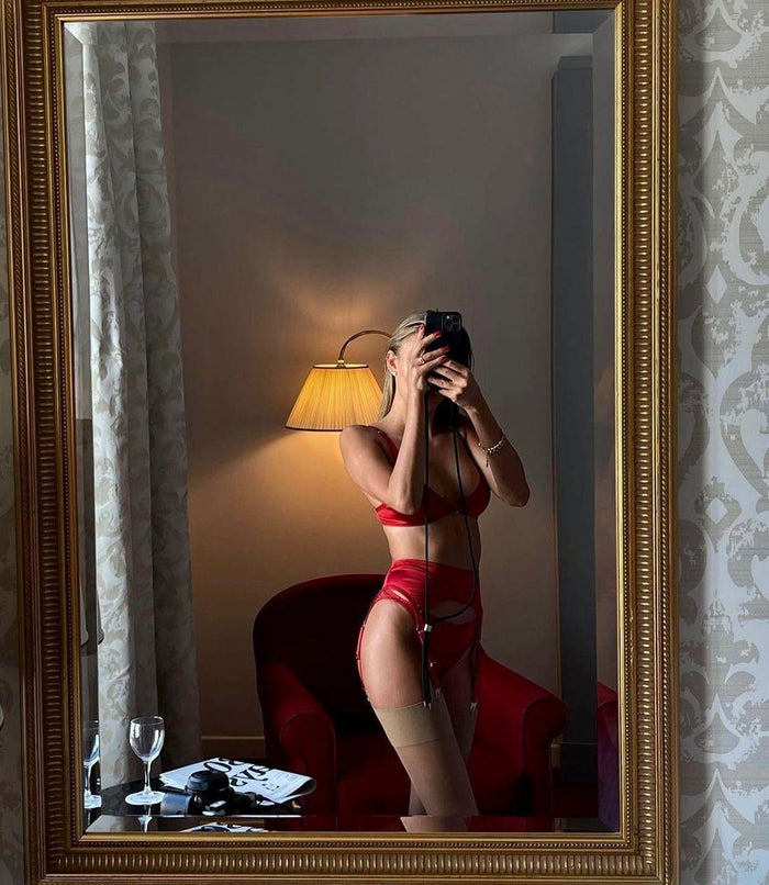 Beatrice Red soft bra - yesUndress