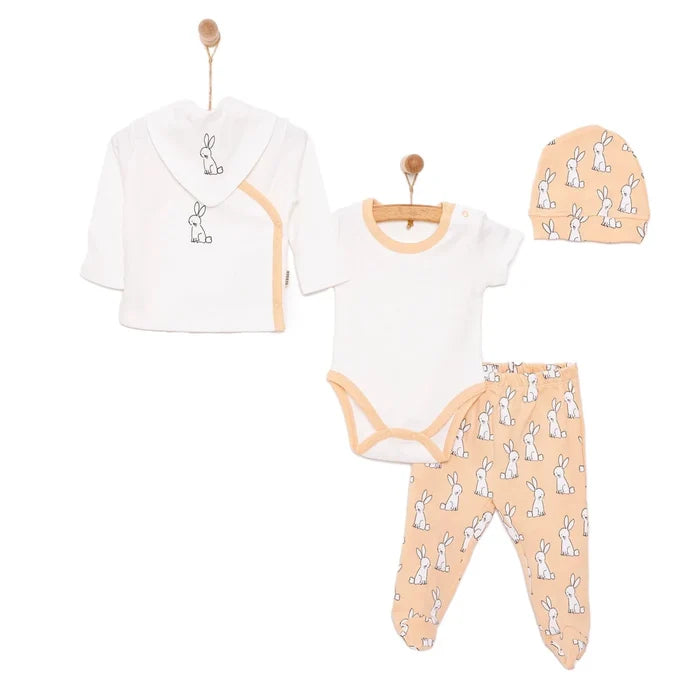 Bebbek Baby Boy 5 Pcs Newborn Starter Set - Ecru Ecru - ebebek