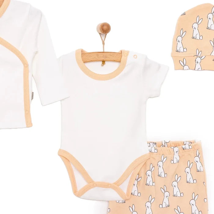 Bebbek Baby Boy 5 Pcs Newborn Starter Set - Ecru Ecru - ebebek