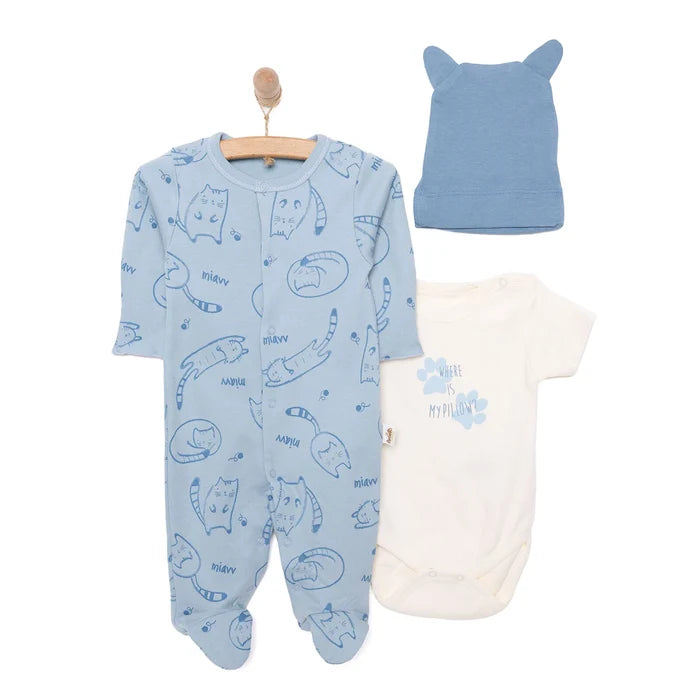 Bebetto Organic Unisex Jumpsuit - Indigo - ebebek - Black Friday
