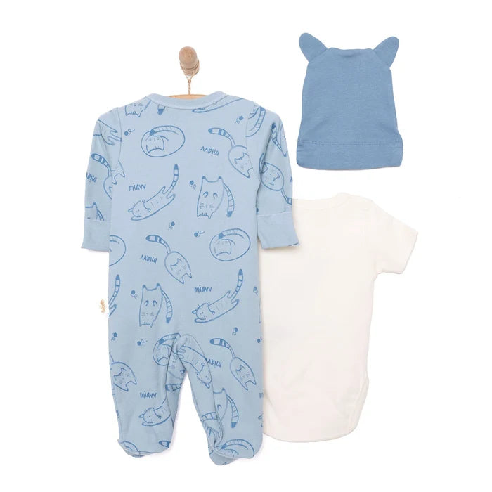 Bebetto Organic Unisex Jumpsuit - Indigo - ebebek - Black Friday