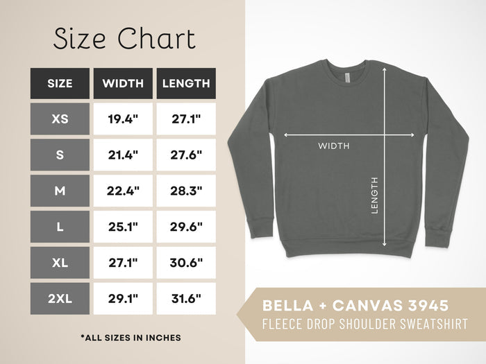 Bella + Canvas Drop Shoulder Rising Arrows