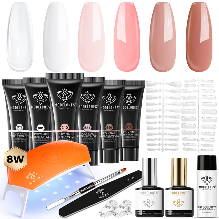 Berry Parfait Poly Nail Gel Kit MODELONES #