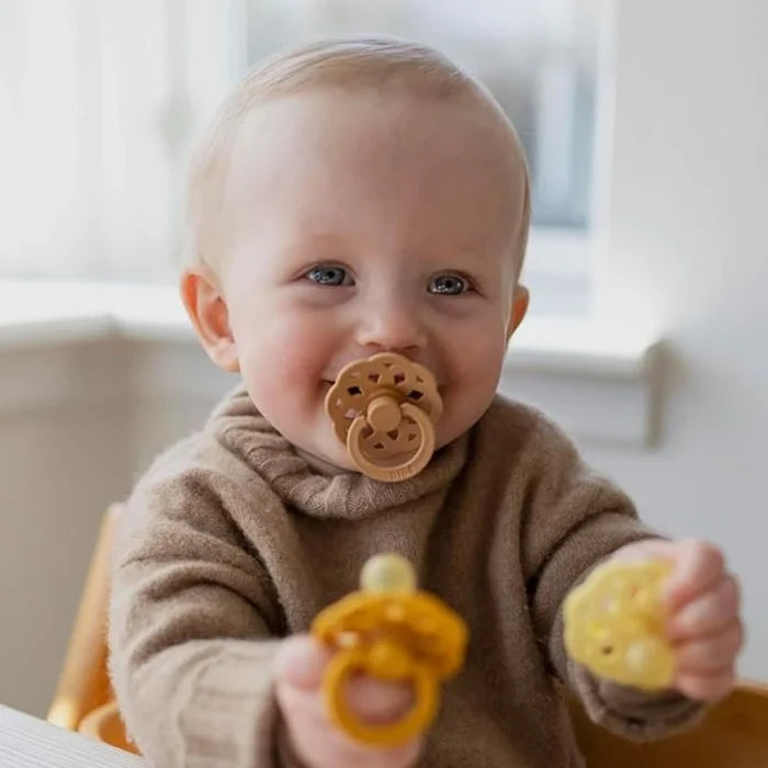 BIBS Boheme Latex Soothers 6+ months Pack of 2 - Woodchuck & Blush - ebebek - Black Friday
