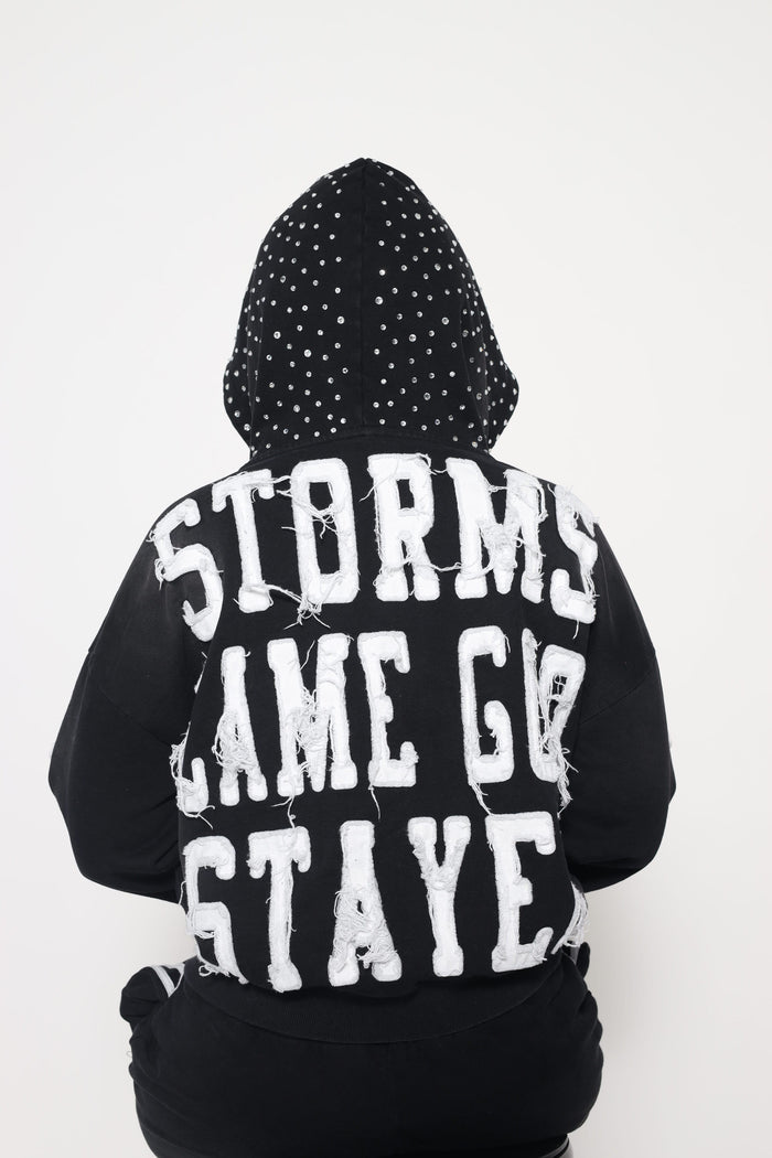 BLACK CHOŹEN ZIP-UP