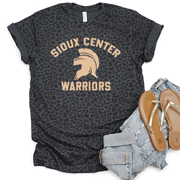 BLACK LEOPARD PRINT SC WARRIORS