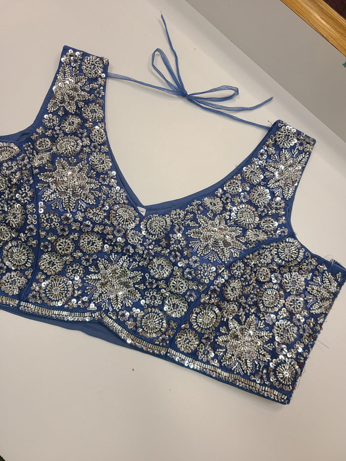 Blue Daffodil Dream Lehenga