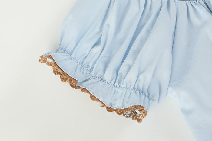 Blue Pumpkin Smocked Bishop Dress - Lil Cactus