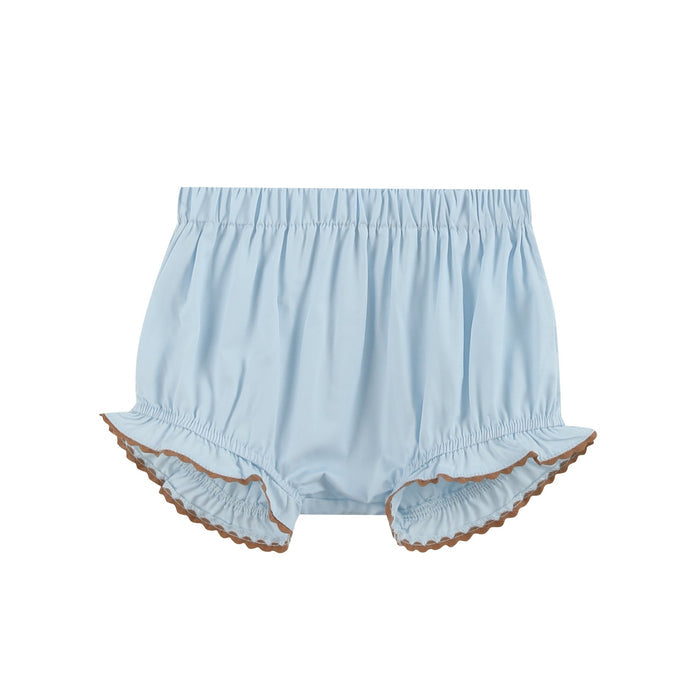 Blue Pumpkin Smocked Dress and Bloomers Set - Lil Cactus