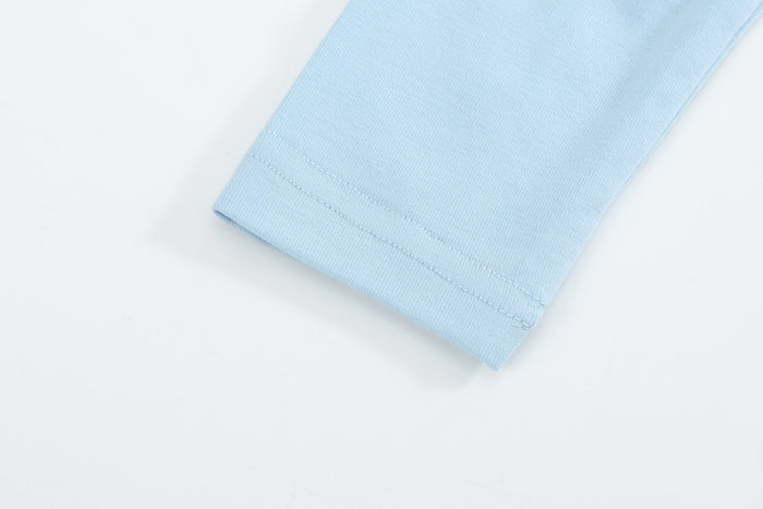 Blue Smocked Knit ABC School Dress - Lil Cactus