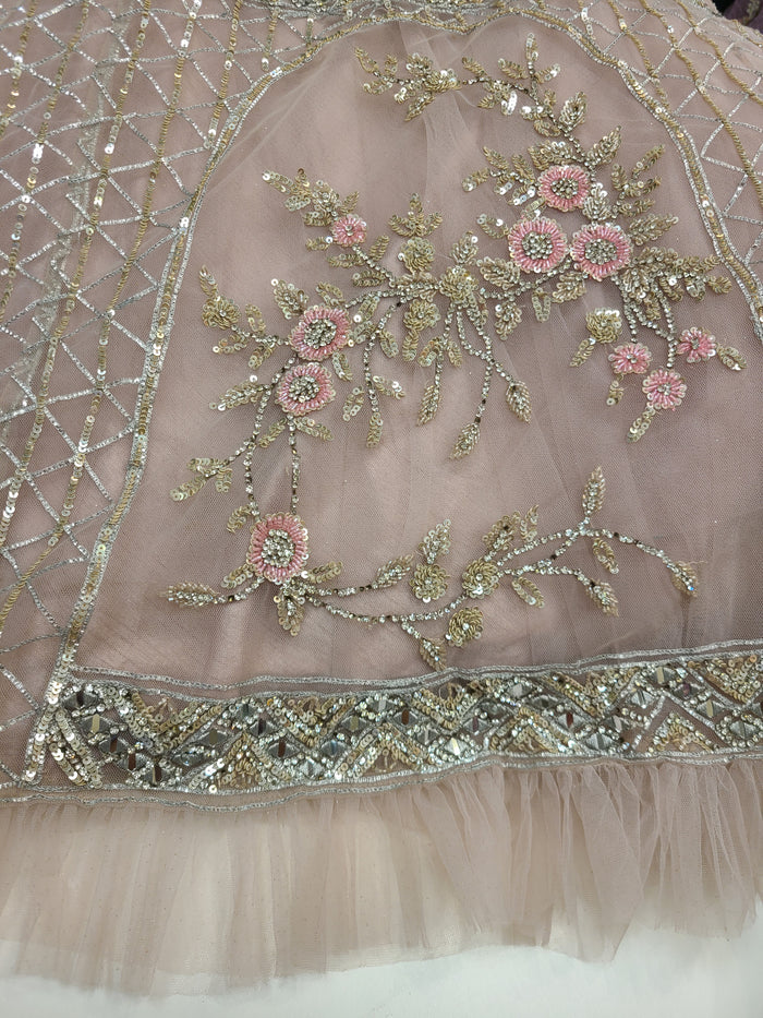 Blush Sequin Lehenga Set