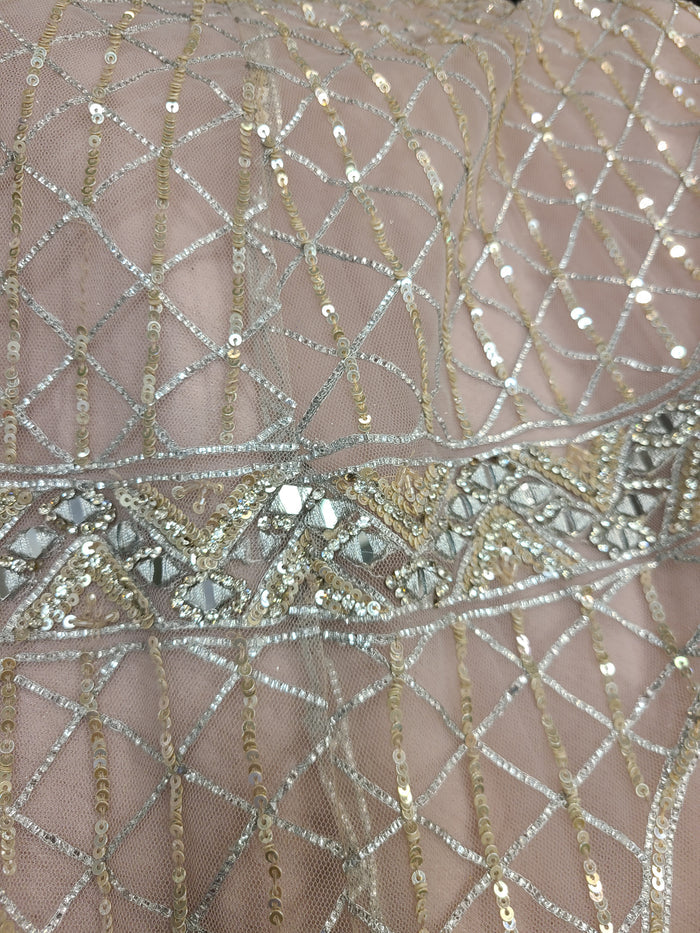 Blush Sequin Lehenga Set