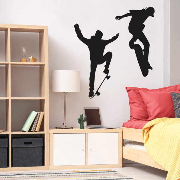 Black Vinyl Board Tricks Wall Decals