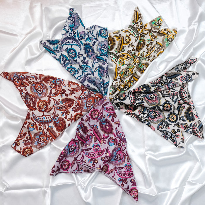 Boho Floral Square Headwraps