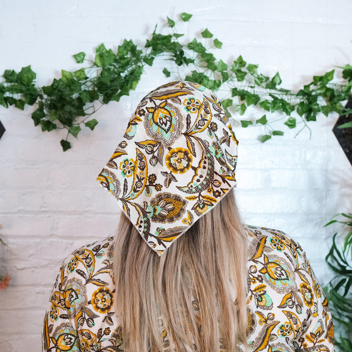 Boho Floral Square Headwraps