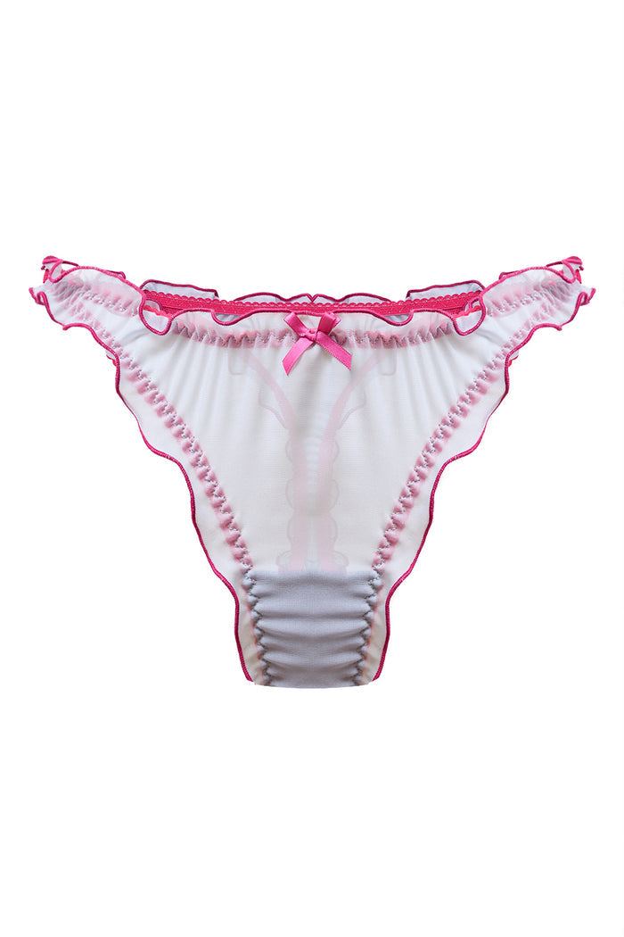 Bonbon Grey Pink thongs