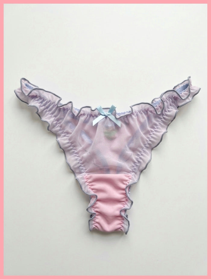 Bonbon Pink Blue thongs