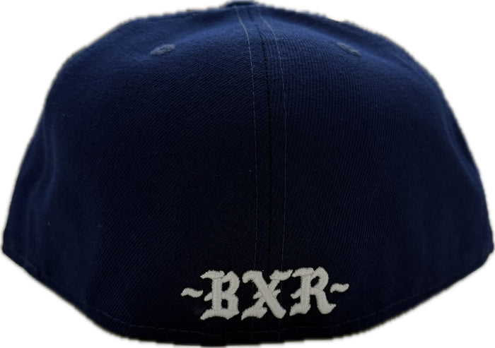 Born X Raised Rocker New Era Fitted Hat Blue