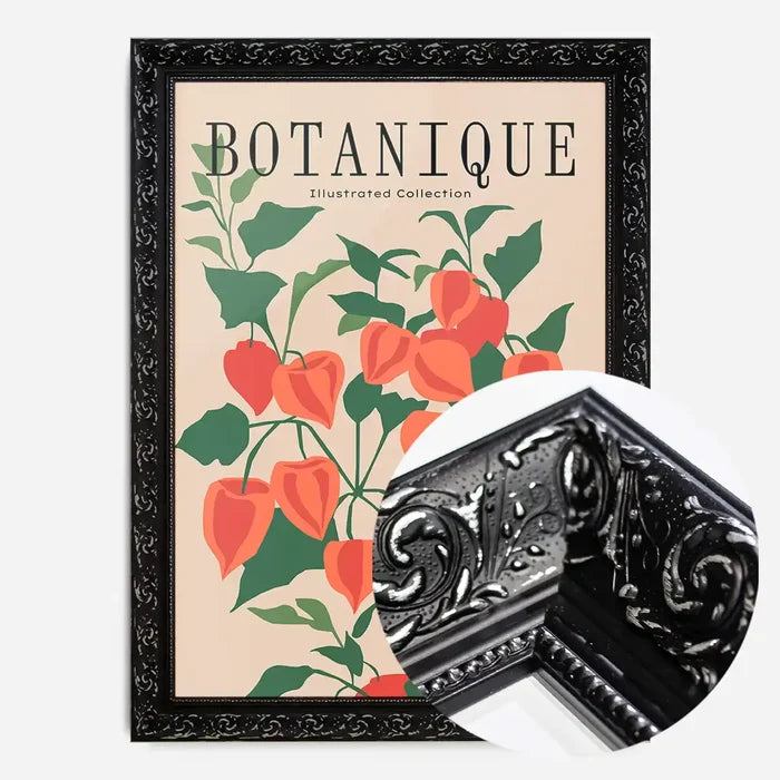 21x30cm | 8¼ x 11¾in / Black Ornate Frame