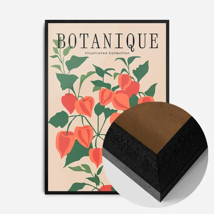 21x30cm | 8¼ x 11¾in / Black Wood Frame