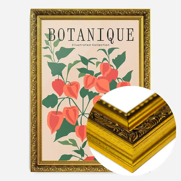 21x30cm | 8¼ x 11¾in / Gold Ornate Frame
