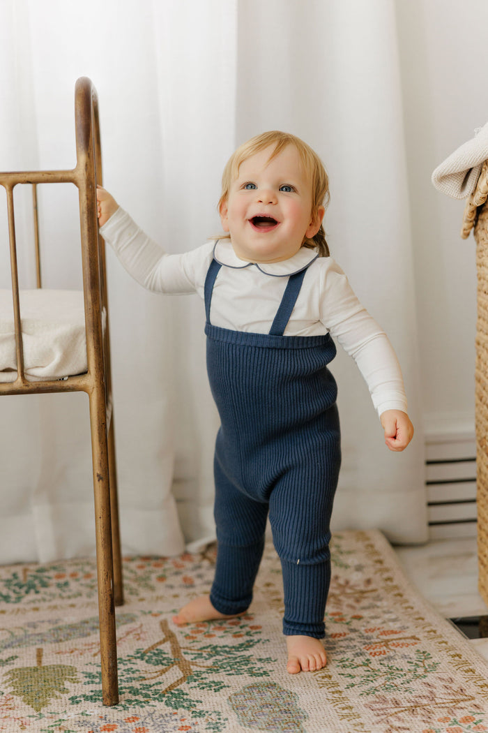 Boys Bodysuit – Blue Trim