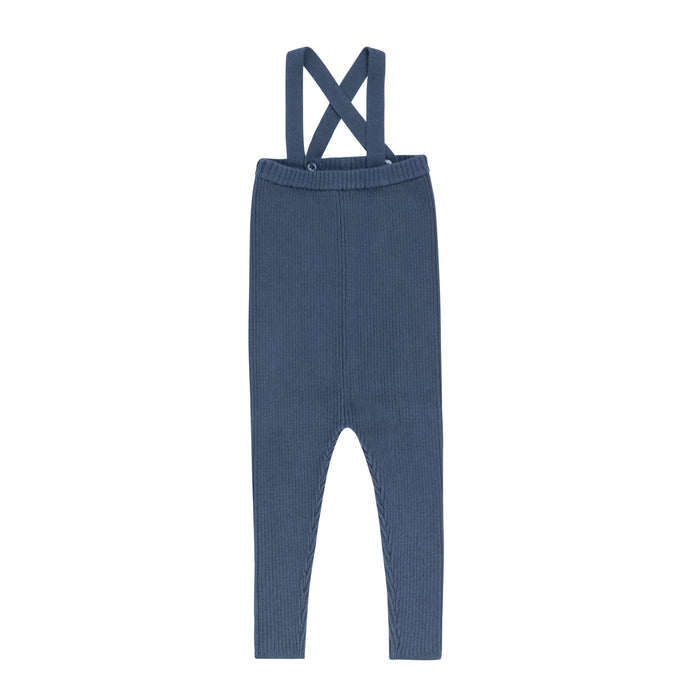 Boys Overalls – Blue – Floral Star Knit