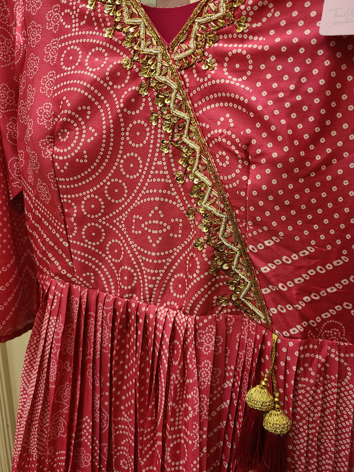 Bright Pink Anarkali-Style