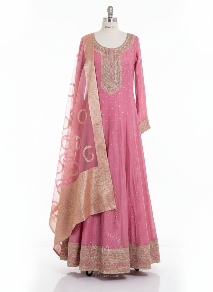 Bright Pink Anarkali