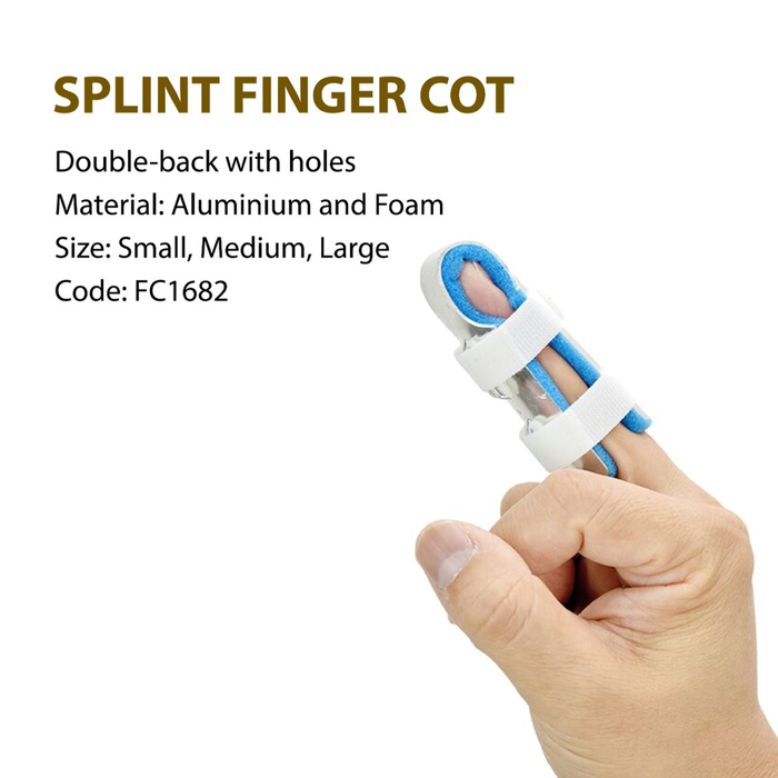 Bromed Double Finger Splint with Holes, Splints & Immobilization Supplies