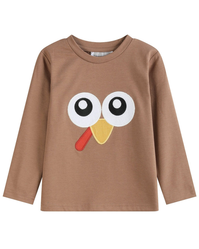 Brown Turkey Face T-Shirt - Lil Cactus