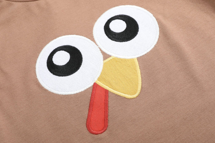 Brown Turkey Face T-Shirt - Lil Cactus